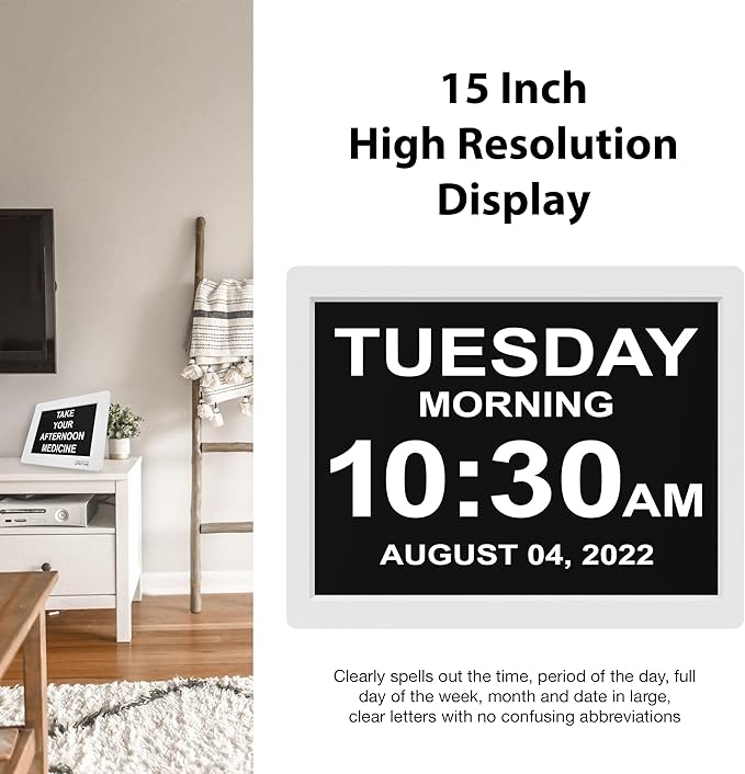 American Lifetime 【New 2024 Dementia Clock Large Digital Clock - Image 6