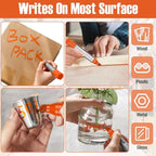 Fuutreo 10 Pack Jumbo Permanent Markers Bulk Large Chisel Tip Permanent Markers - Image 5