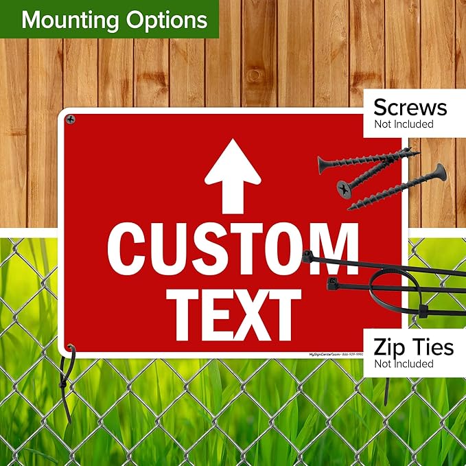 Custom Arrow, Custom Directional Sign, Up Arrow, 10x14 Inches, Rust Free .040 - Image 5