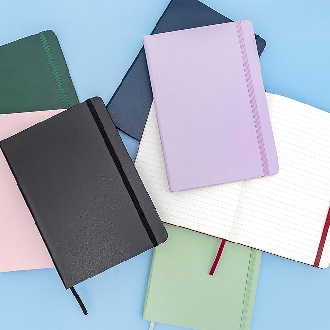 PAPERAGE Lined Journal Notebook, 3 Pack, 160 Pages, Medium 5.6 in x 8 in - Image 7