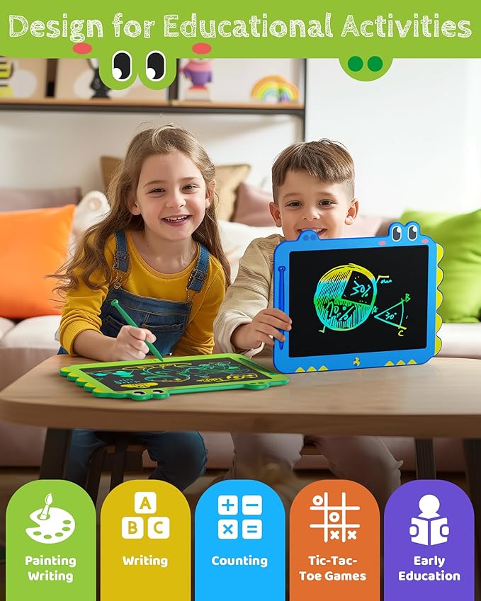 Kikapabi LCD Writing Tablet for Kids, 12 inch Dinosaur Doodle Board Toys Gifts - Image 6