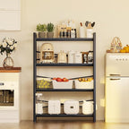 4 Tier Bookshelf 31.49" Width, Tall Book Shelf Storage and Organization - Image 4