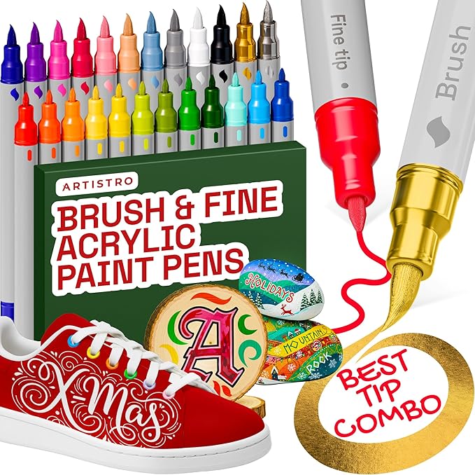ARTISTRO 24 Acrylic Paint Markers by ARTISTRO