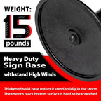 VAIIGO Heavy Duty Parking Sign Base Cast Iron 48" Parking Sign Post, Heavy Duty - Image 5