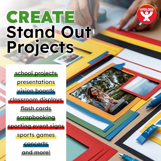 Hygloss Small Colored Poster Board 4x11 - Image 4