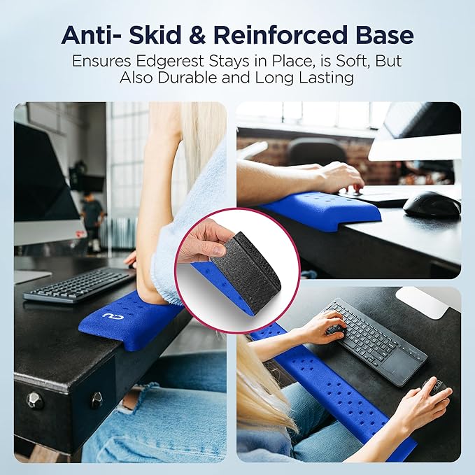 EdgeRest PostureUp L-Shaped Desk Long Wrist Rest Elbow, Forearm & Wrist Comfort - Image 5