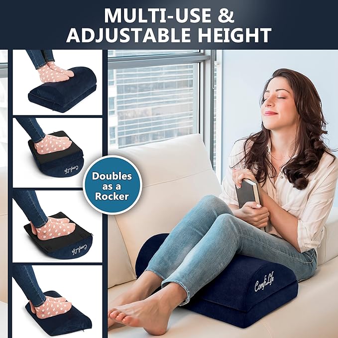 ComfiLife Foot Rest for Under Desk at Work – Adjustable Desk FootRest for - Image 5