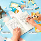 8 Pack Soft Cover Journal Bulk, Feela Notebooks College Ruled - Image 3