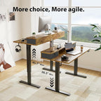Agilestic 63 x 24 Inches Height Adjustable Electric Standing Desk - Image 4