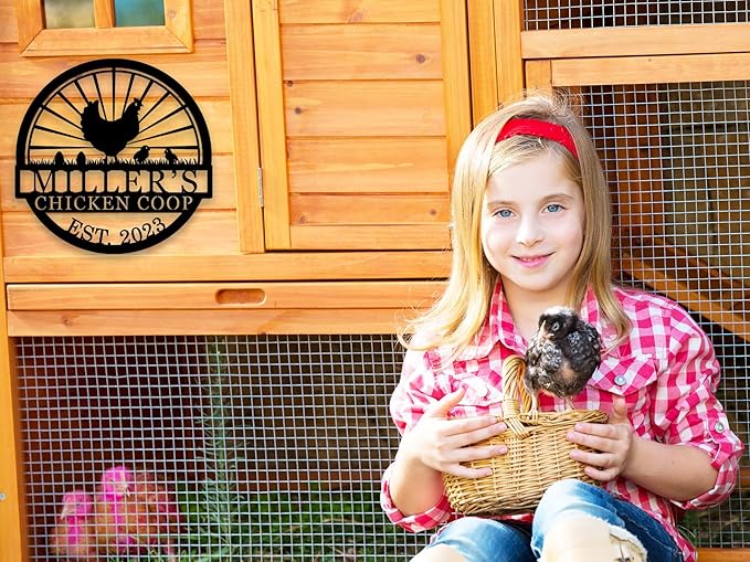 Hen House Coop Sign, Custom Chicken Coop Signs, Custom Chicken Farm Metal Sign - Image 2