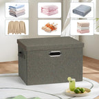 Graciadeco Large 17" 36 Quart Collapsible Stackable Storage Bins - Image 6