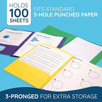 Blue Summit Supplies 100 Paper Two Pocket Folders - Image 3