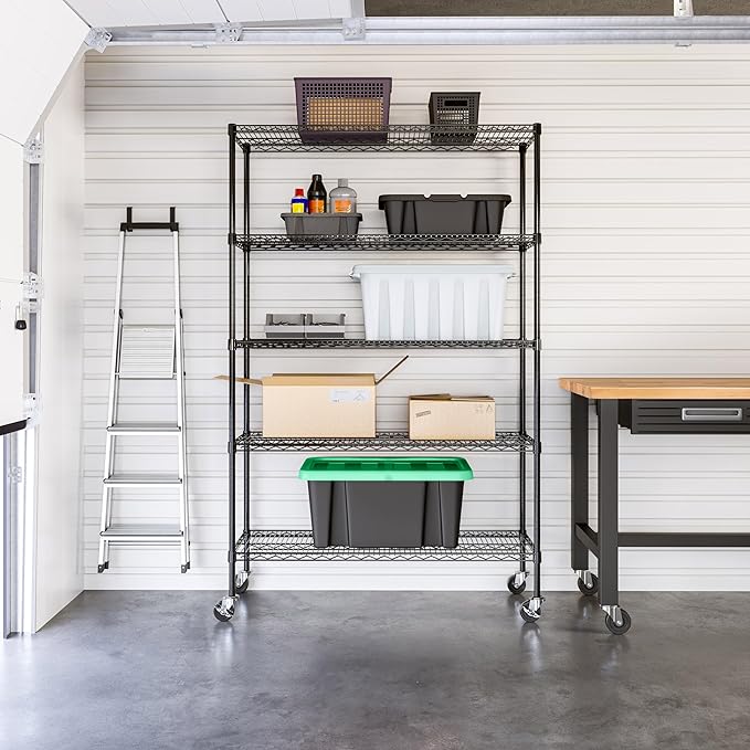 Seville Classics UltraDurable Heavy Duty NSF Solid Steel Wire Rack Storage Unit - Image 3