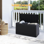 Yardgrace 100 Gallon Outdoor Storage Box Waterproof, Resin Deck Boxes - Image 4