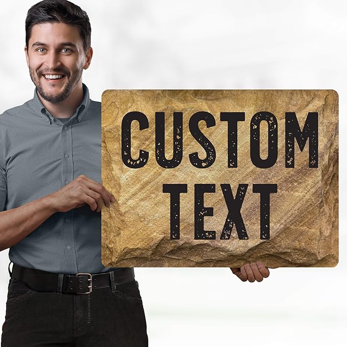 Custom Sign, Custom Street Sign, 11 Font Colors, 13 Font Styles, 4 Hole Options - Image 2