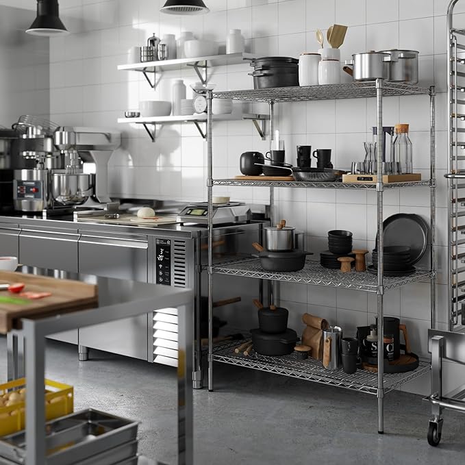 Regal Altair 24" Deep x 42" Wide x 64" Height Wire Shelving Kit | 4-Tier | NSF - Image 5