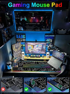 XXL Mouse Pad with Phone Holder, RGB Desk Mat with 15W Fast Charging, LED Large - Image 7