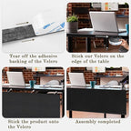 EcoBrisa Under Desk Privacy Panel Self-Adhesive Modesty Panel Stand Up Desk - Image 5