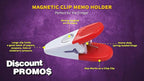 10 Magnetic Memo Holders Set - Image 3