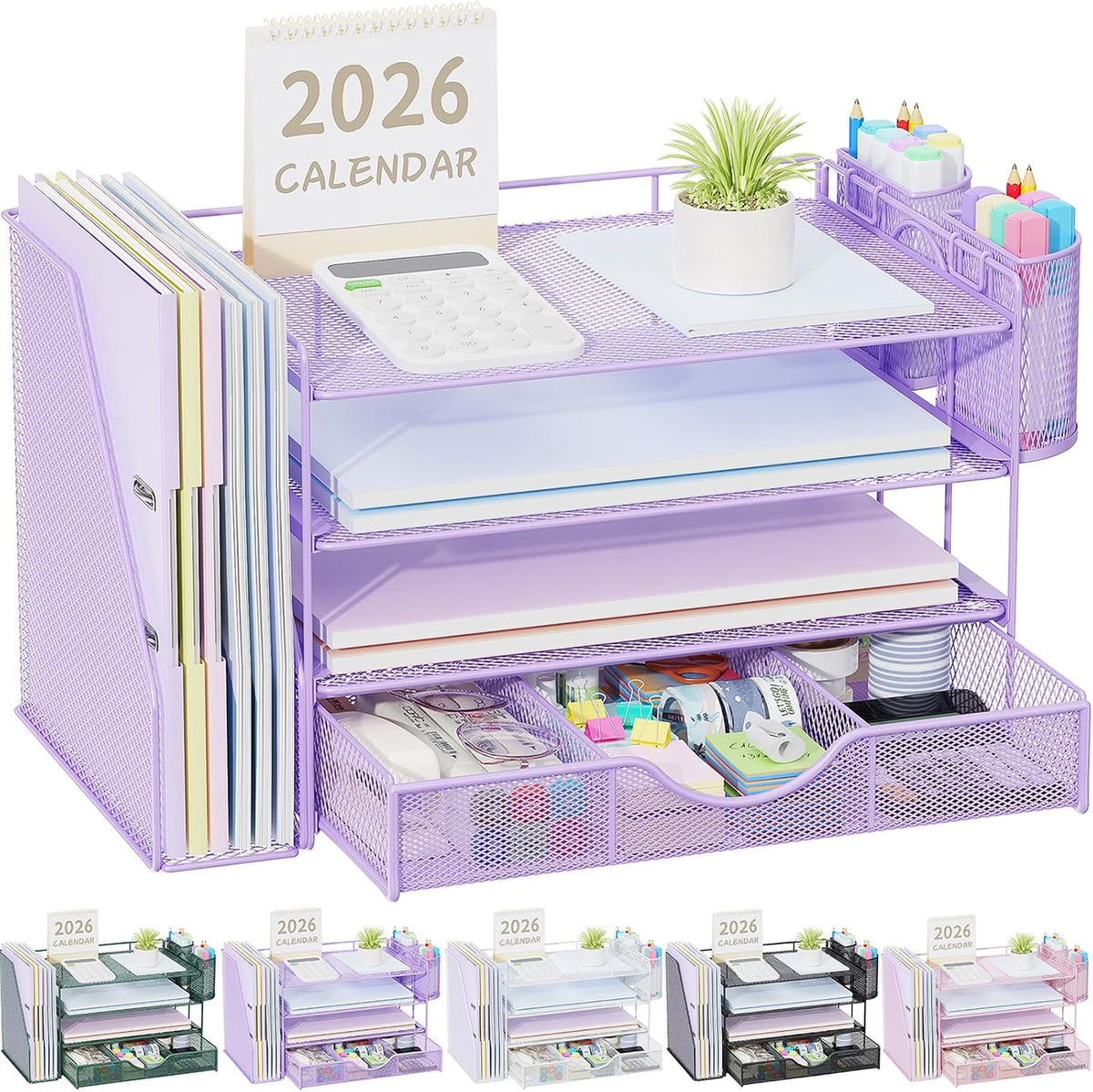 gianotter desk organizers and accessories with file holder, main product view