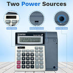 Empire Desk Calculator with Large Key Buttons, 12-Digit Large Eye-Angled Display - Image 6