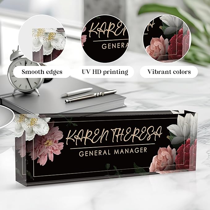 Custom Office Name Plate, Personalized Gifts - Image 3