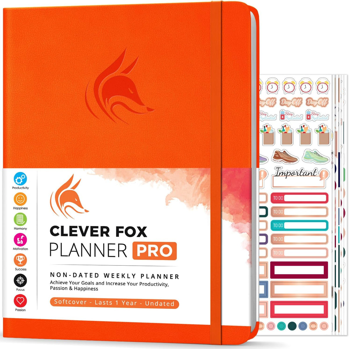 Clever Fox Planner PRO – Weekly & Monthly Life Planner to Increase Productivity