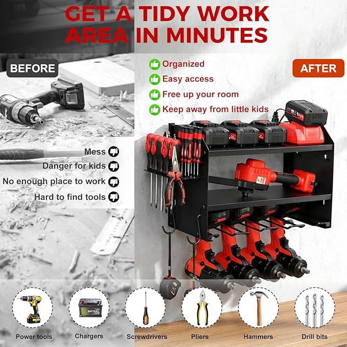 Power Tool Organizer Wall Mount - Image 5