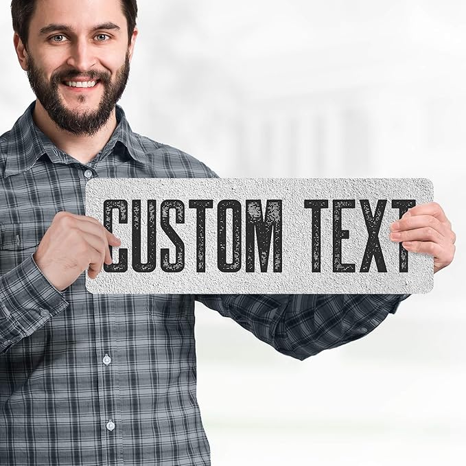 Custom Sign, Custom Street Sign, 11 Font Colors, 13 Font Styles, 4 Hole Options - Image 2