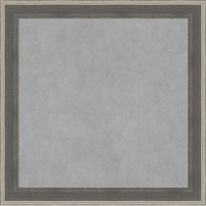 Amanti Art Grey Framed Magnetic Board 29x29 Medium Vision Board by AmantiArt