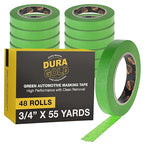 Dura-Gold Green Automotive Masking Tape 3/4 Inch, Case of 48 Rolls by Dura-Gold