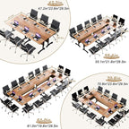 Conference Table Flip Top Mobile Conference Room Tables, Folding Conference - Image 2