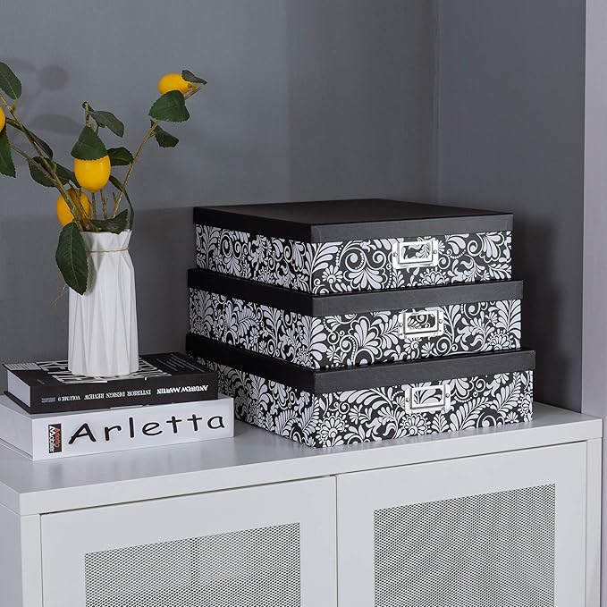 Soul & Lane Modern Botanical Decorative Cardboard Boxes - Image 3