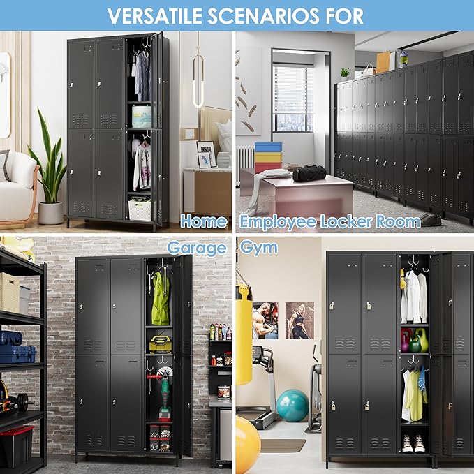 SUPEER 6 Doors Metal Locker for Employees - Image 7