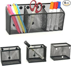 Neudeco Magnetic Pencil Holder, Locker Shelf Organizer, Metal Storage Basket by Neudeco