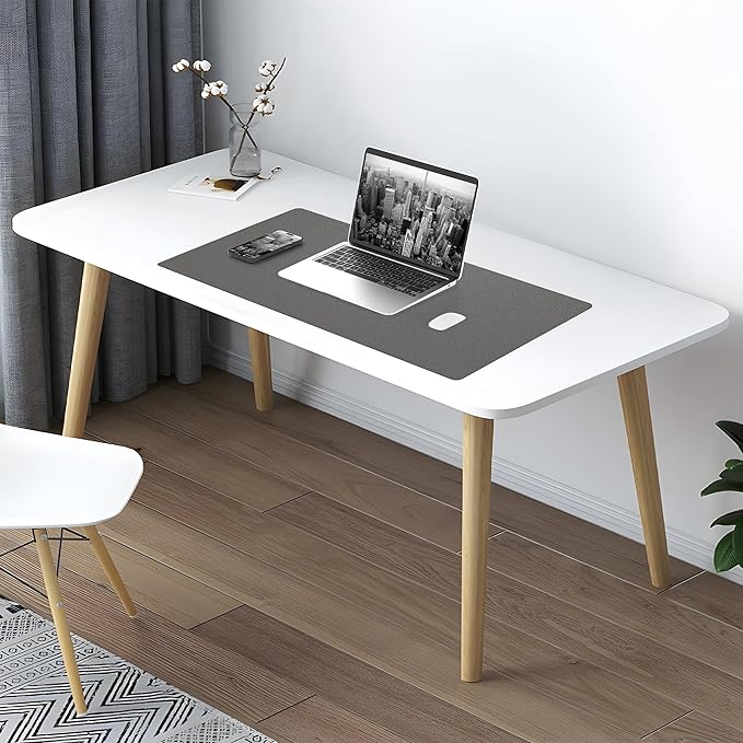 Desk Mat, 35.4" x 17" Leather Desk mat, Double-Sided Desk Pad, Desk matt - Image 7