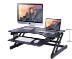 Rocelco 32" Height Adjustable Standing Desk Converter - Image 2