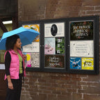 SWANCROWN Outdoor Bulletin Board 70x36in, Enclosed Bulletin Board - Image 7