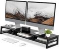 Fenge Dual Monitor Stand for Desk, 42.5in Large Monitor Riser for 2 Monitors