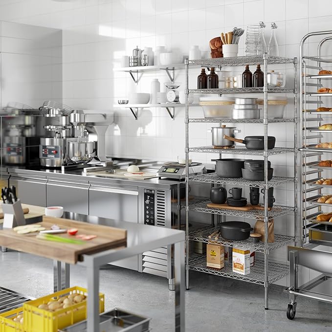 Regal Altair 21" Deep x 30" Wide x 74" Height Wire Shelving Kit | 8-Tier | NSF - Image 4