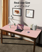 YSAGi Leather Desk Protector, Office Mat, Large Mouse Mat, Non-Slip PU Leather - Image 3