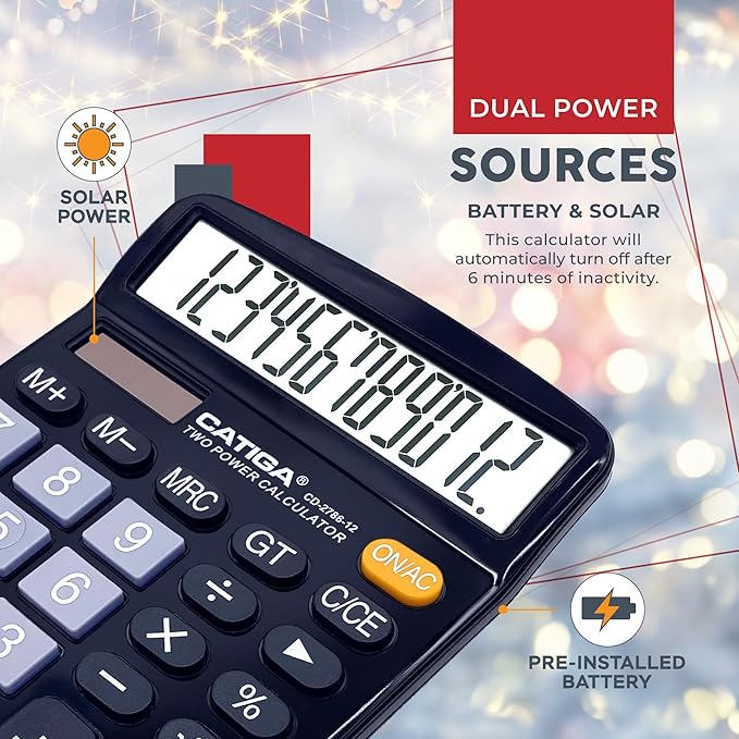CATIGA 12 Digits Desktop Calculator - Image 5