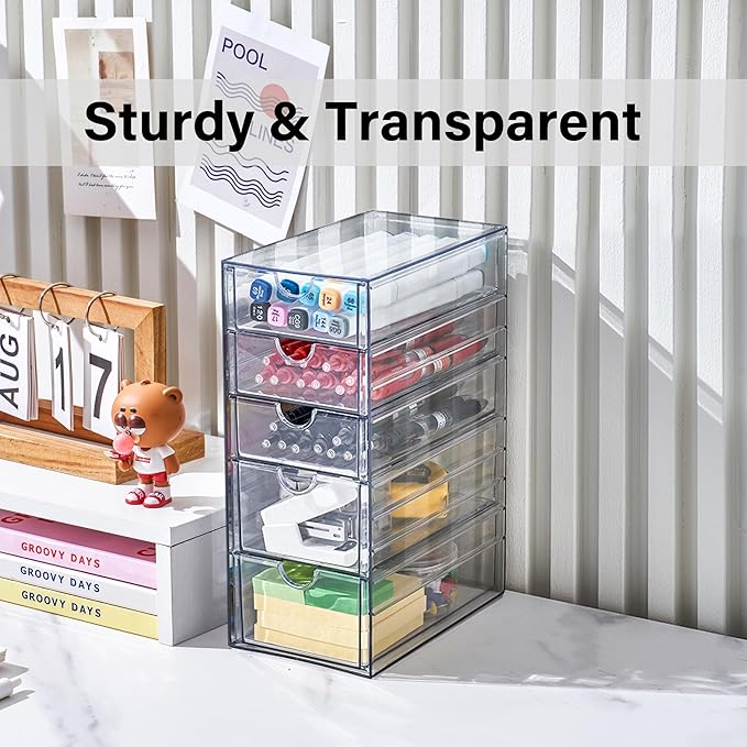 Prsildan Acrylic Drawer Makeup Organizer - Image 6