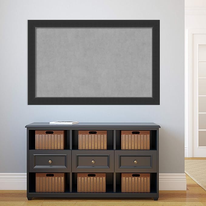 Amanti Art Black Framed Magnetic Board 29x45 Large Vision Board - Image 5