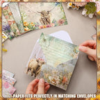 TaoBary 160 Pcs Stationery Paper Set 50 Double Sided Stationery Papers - Image 7