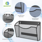MINDEPOT Magnetic Wall File Organizer, Hanging Wall Mounted File Folder Binder - Image 4