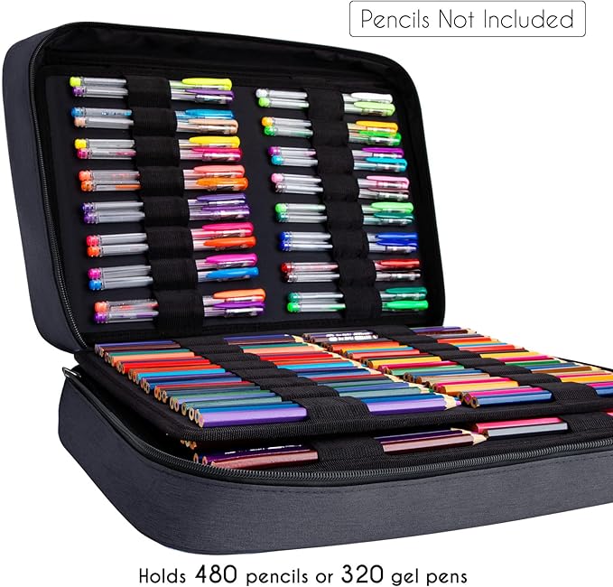 YOUSHARES Big Capacity Colored Pencil Case - Image 4
