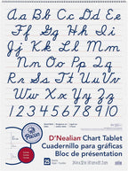 D'Nealian Chart Tablet, 25 Sheets by Pacon