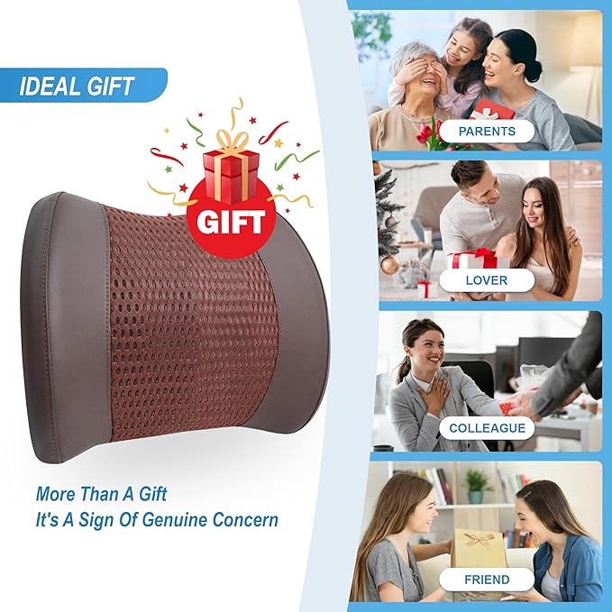 Lofty Aim Memory Foam Lumbar Support Cushion Relieves Lower Back Pain - Image 6