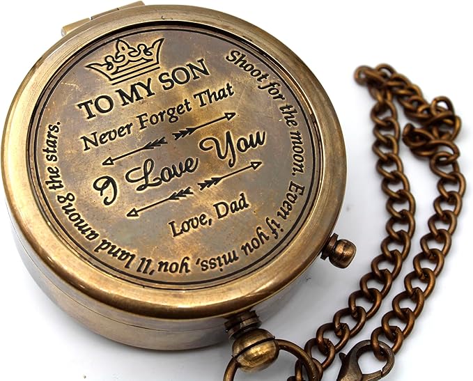 US HANDICRAFTS Brass Compass - Image 3